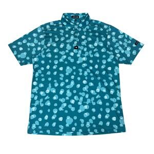 Bad Birdie Waterboy Water Drops Golf Performance Polo Shirt Men's Medium